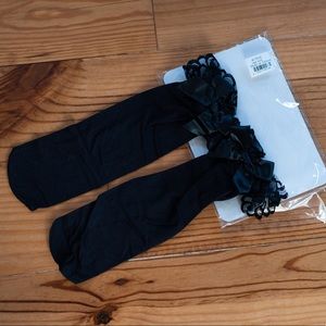 Black Bow Socks